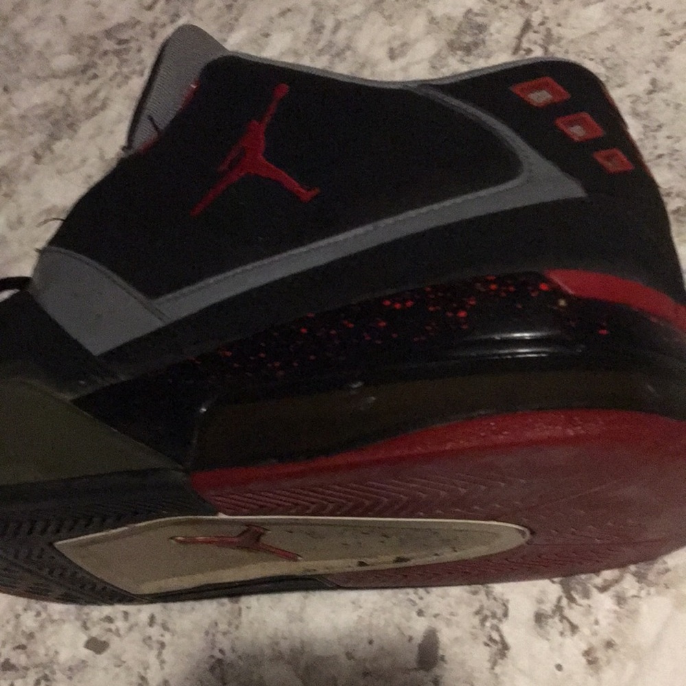 Pair of my AIR JORDANS. As I’m sure you can see they are mostly red and black
